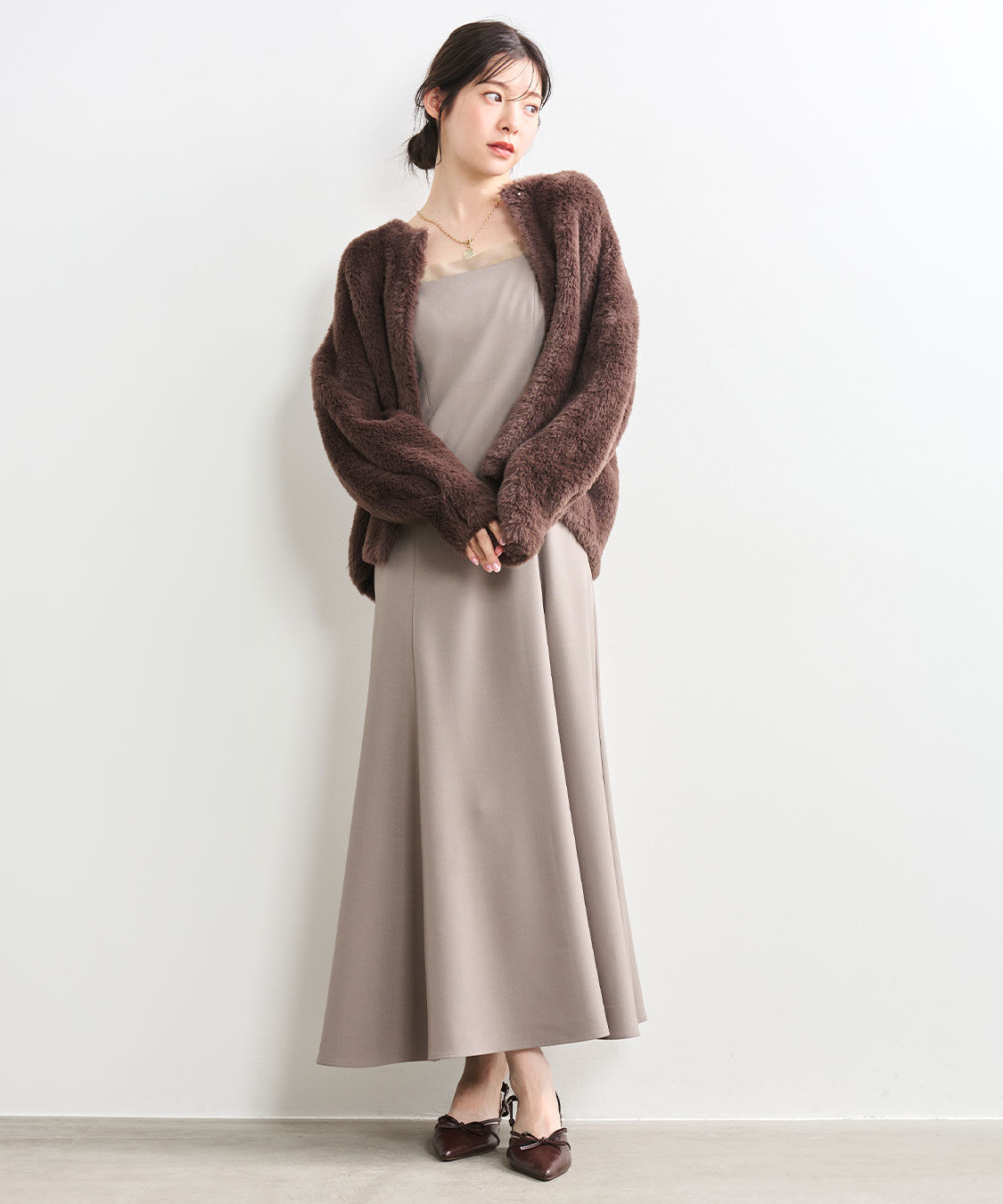 COCO DEAL「メッシュレイヤードキャミワンピース」|ワンピース|