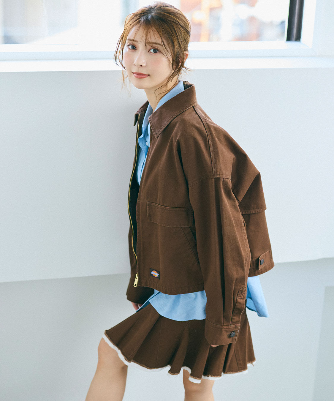 COCO DEAL「《COCO DEAL/Dickies(R)》ショートジップブルゾン」|ブルゾン・スタジャン|