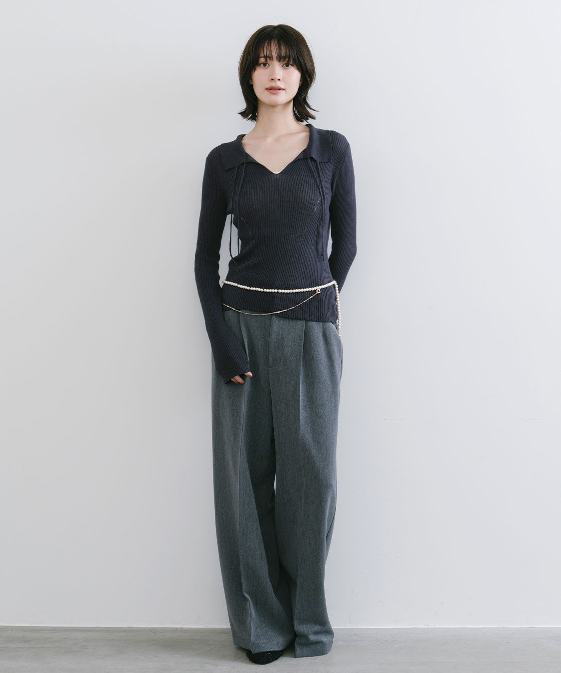 COCO DEAL「タック2WAYスラックスパンツ」|スラックス|