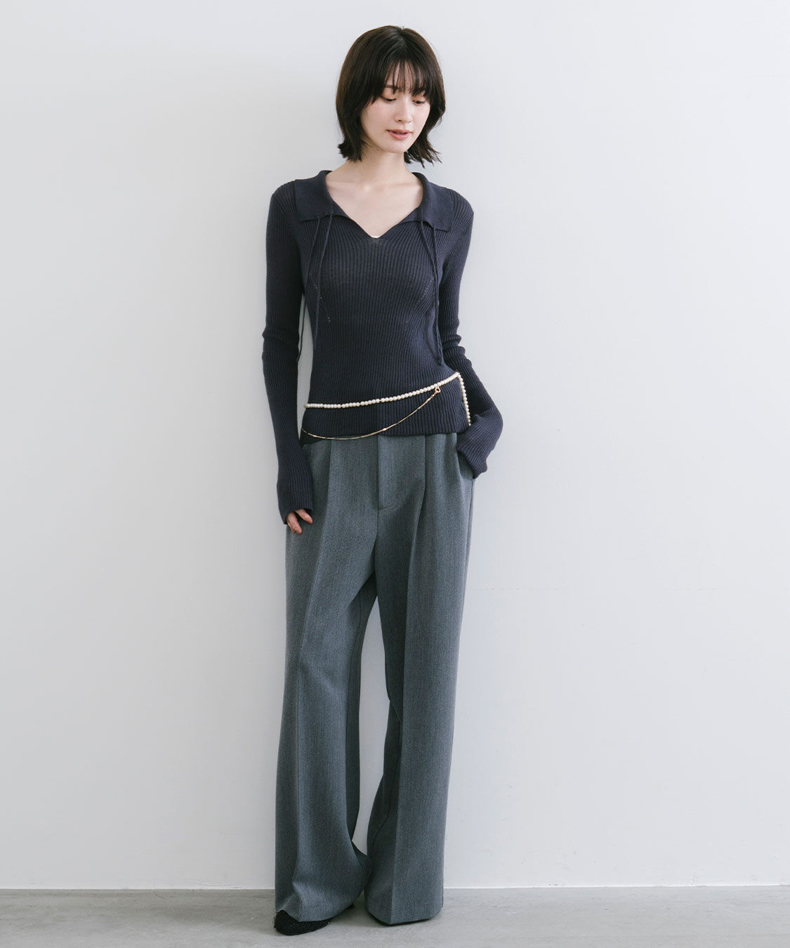 COCO DEAL「タック2WAYスラックスパンツ」|スラックス|