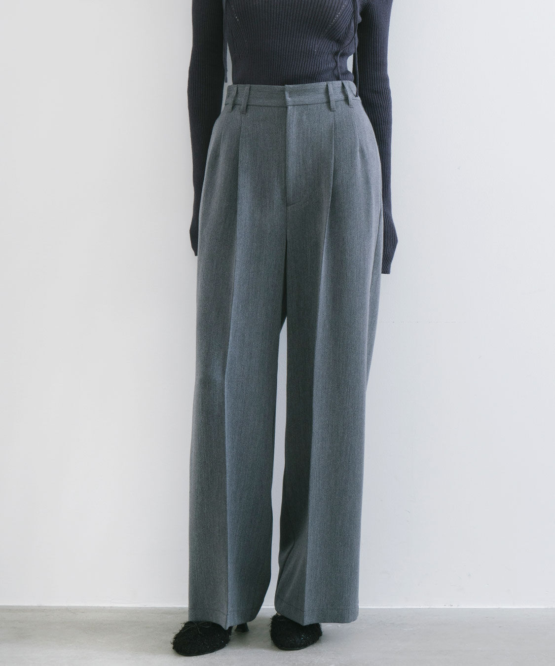 COCO DEAL「タック2WAYスラックスパンツ」|スラックス|