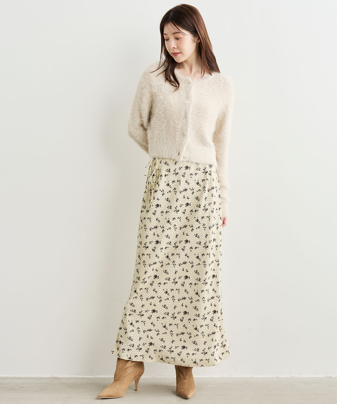 COCO DEAL「フェザーコンパクトニットカーディガン」|ニット・セーター|