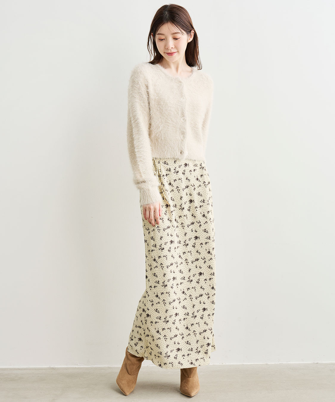 COCO DEAL「フェザーコンパクトニットカーディガン」|ニット・セーター|