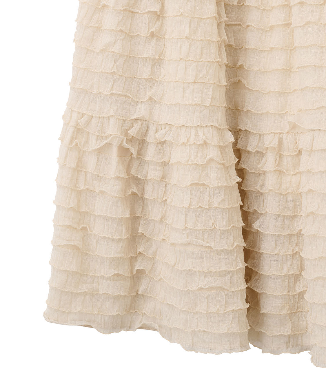 COCO DEAL「オフショルニット&times;フリルティアードスカート」|スカート|