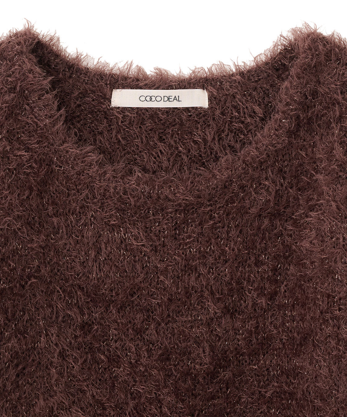 COCO DEAL「ラメフェザーパフスリーブニット」|ニット・セーター|