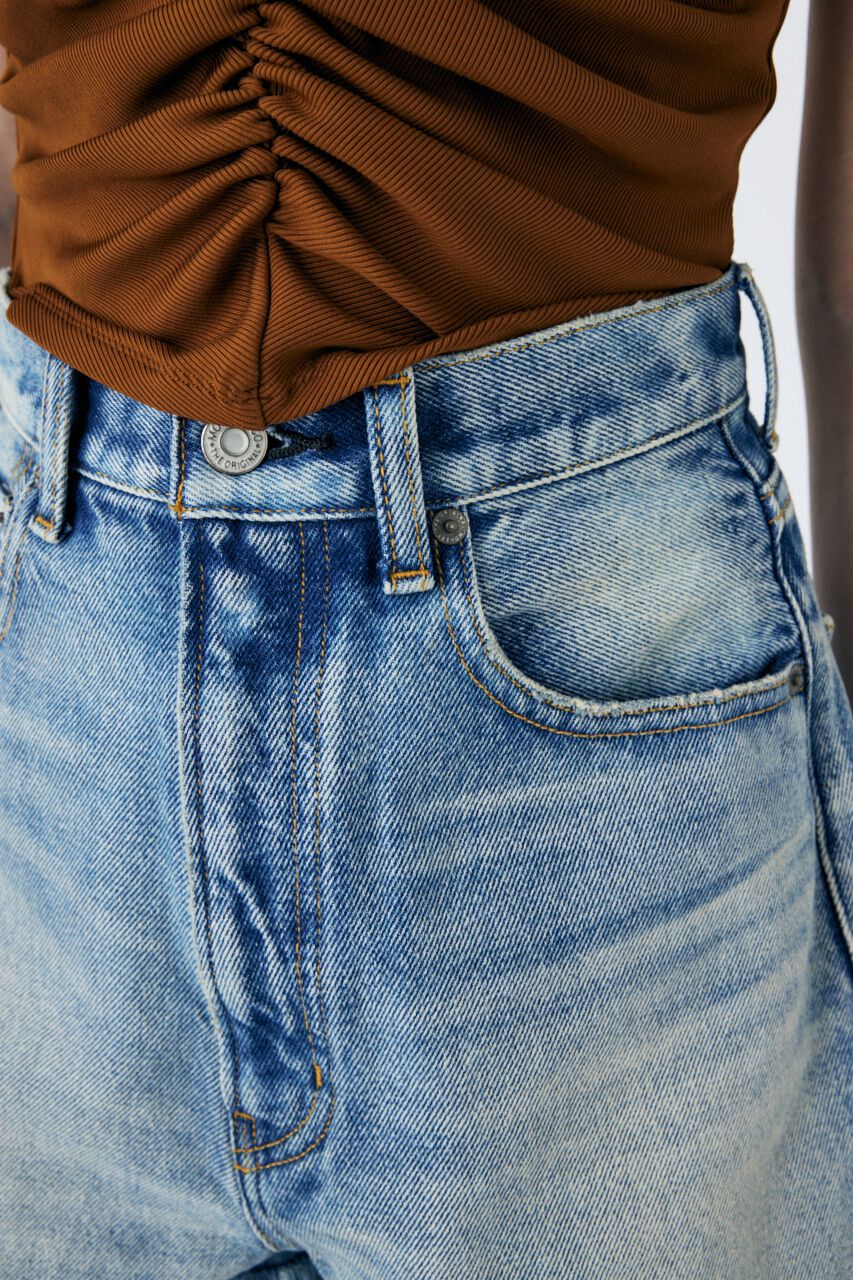 MOUSSY「HW CUT OFF ショートパンツ」|デニム|