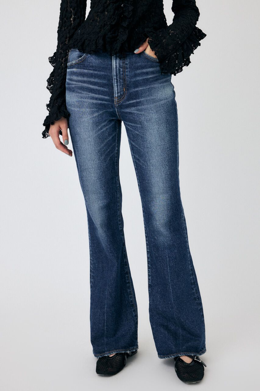 MOUSSY「MVS D/BLU FLARE」|デニム|