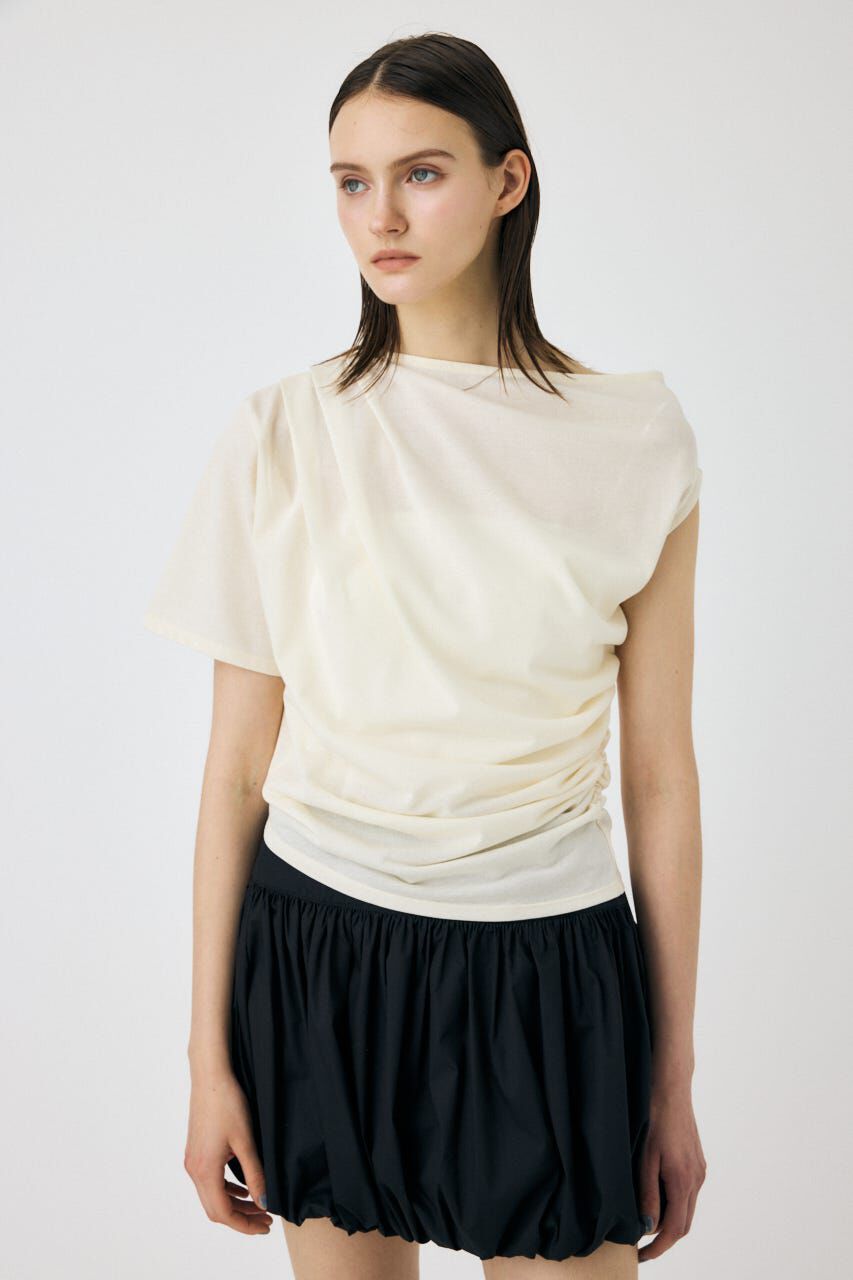 MOUSSY「ONE SHOULDER シアー TEE」|Tシャツ・カットソー|