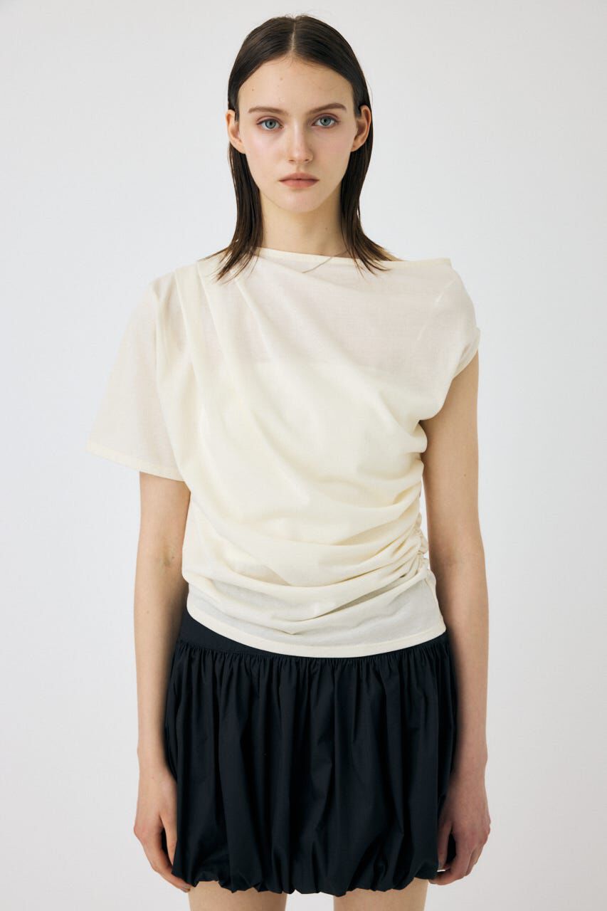 MOUSSY「ONE SHOULDER シアー TEE」|Tシャツ・カットソー|