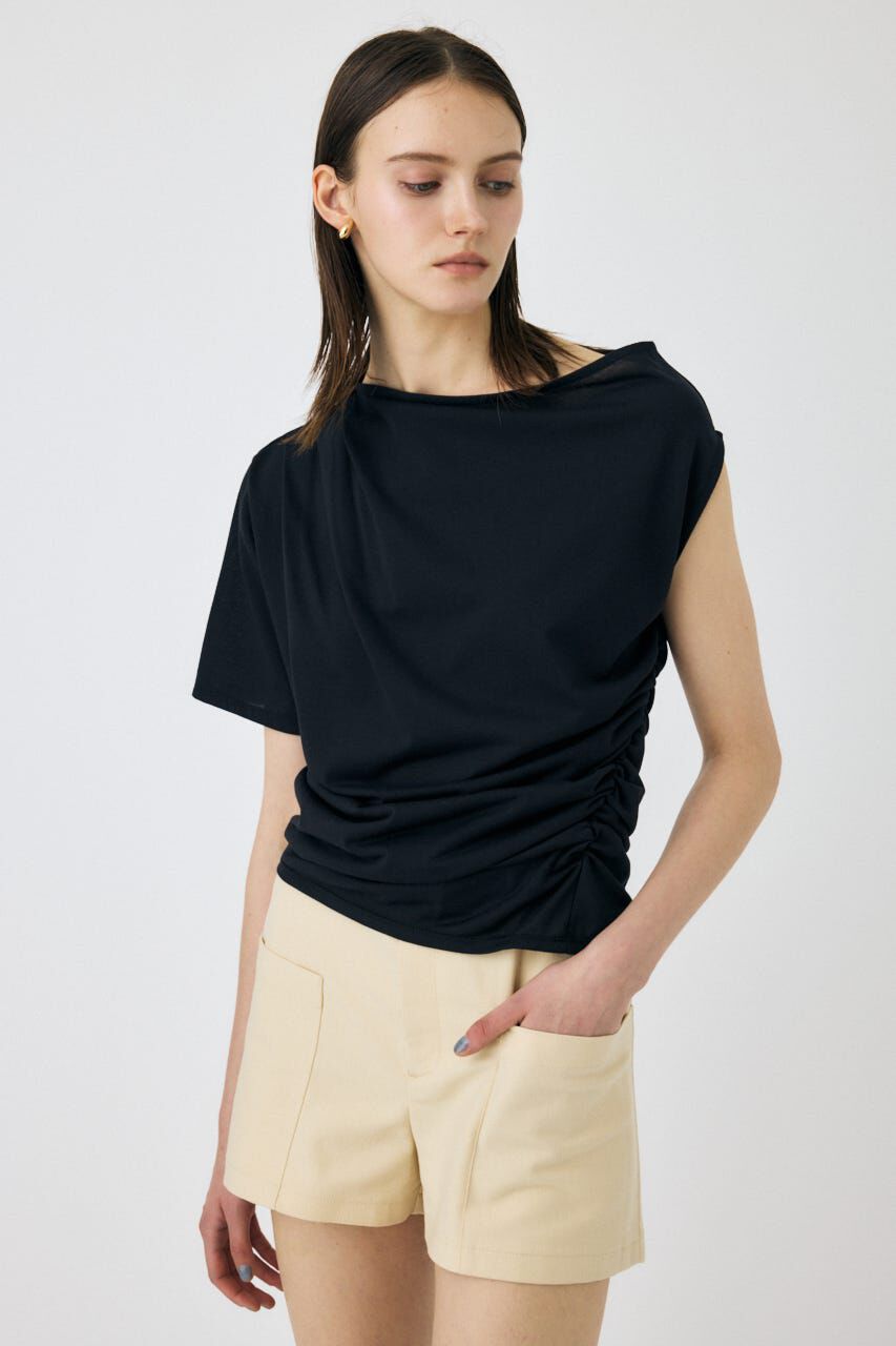 MOUSSY「ONE SHOULDER シアー TEE」|Tシャツ・カットソー|