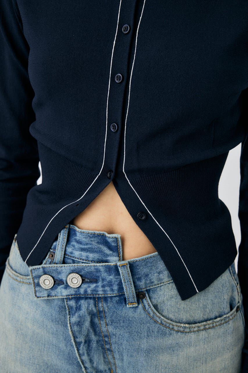 MOUSSY「COLOR STITCH カーディガン」|カーディガン|