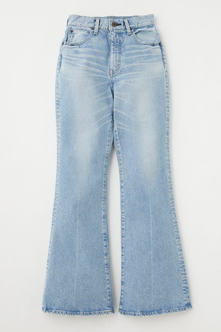 MOUSSY「MVS L/BLU FLARE(L)」|デニム|