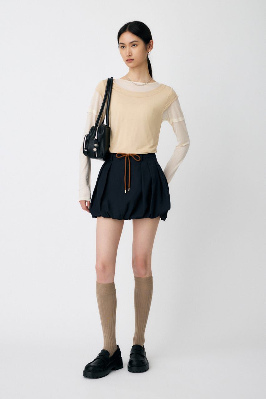 MOUSSY「TUCKED BALLOON MINI スカート」|スカート|