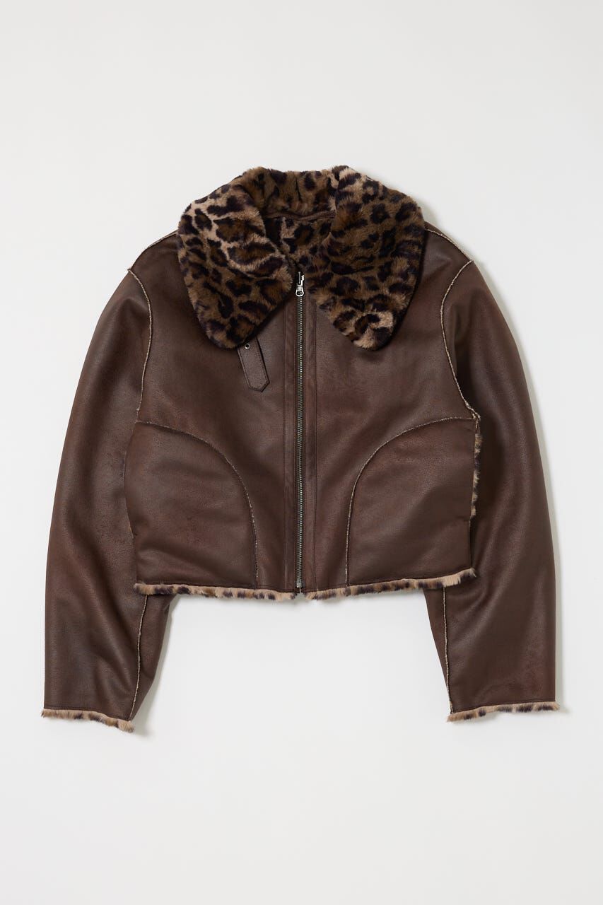 MOUSSY「REVER FAUX ファーコート」|ブルゾン・スタジャン|