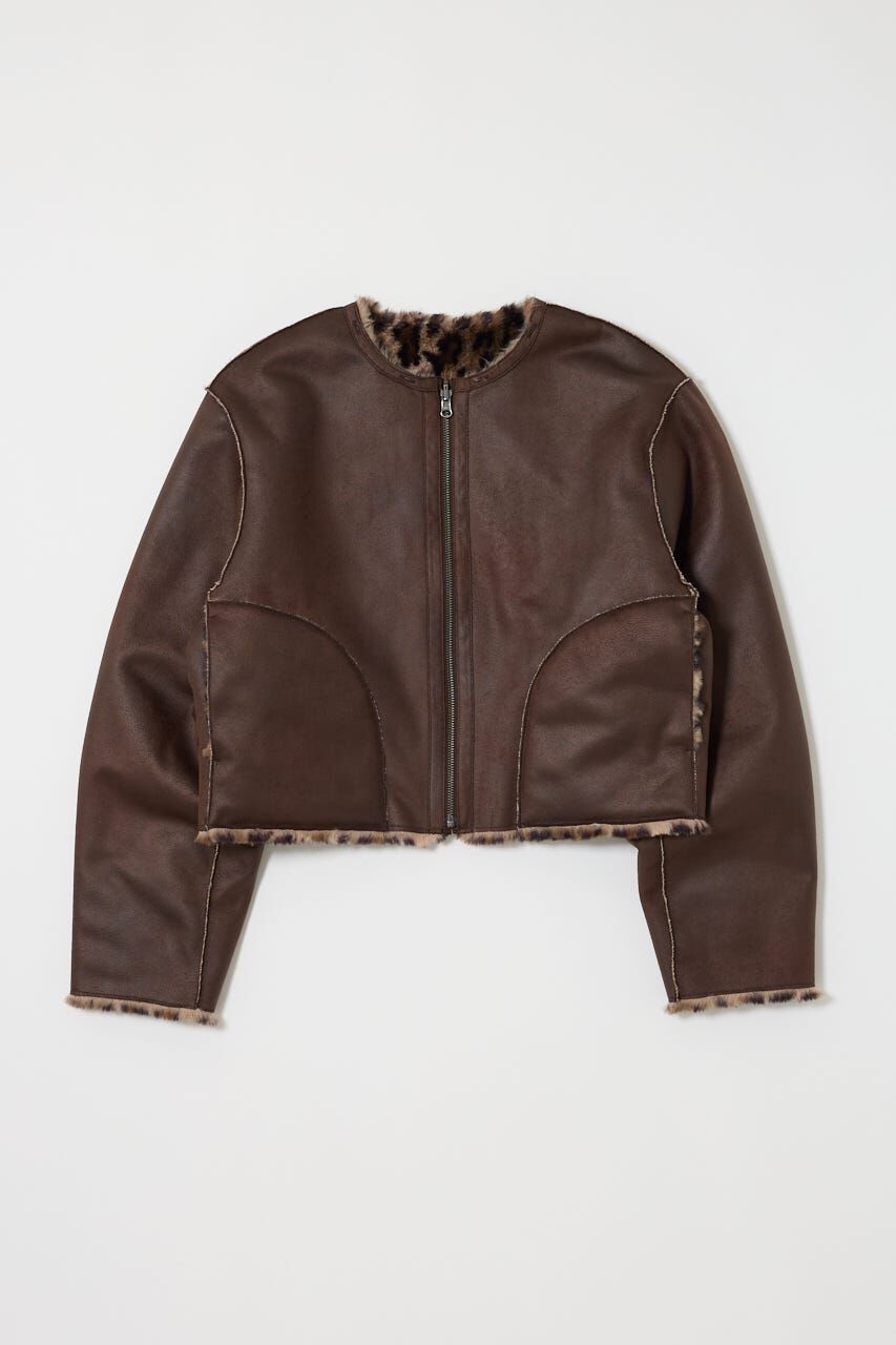 MOUSSY「REVER FAUX ファーコート」|ブルゾン・スタジャン|