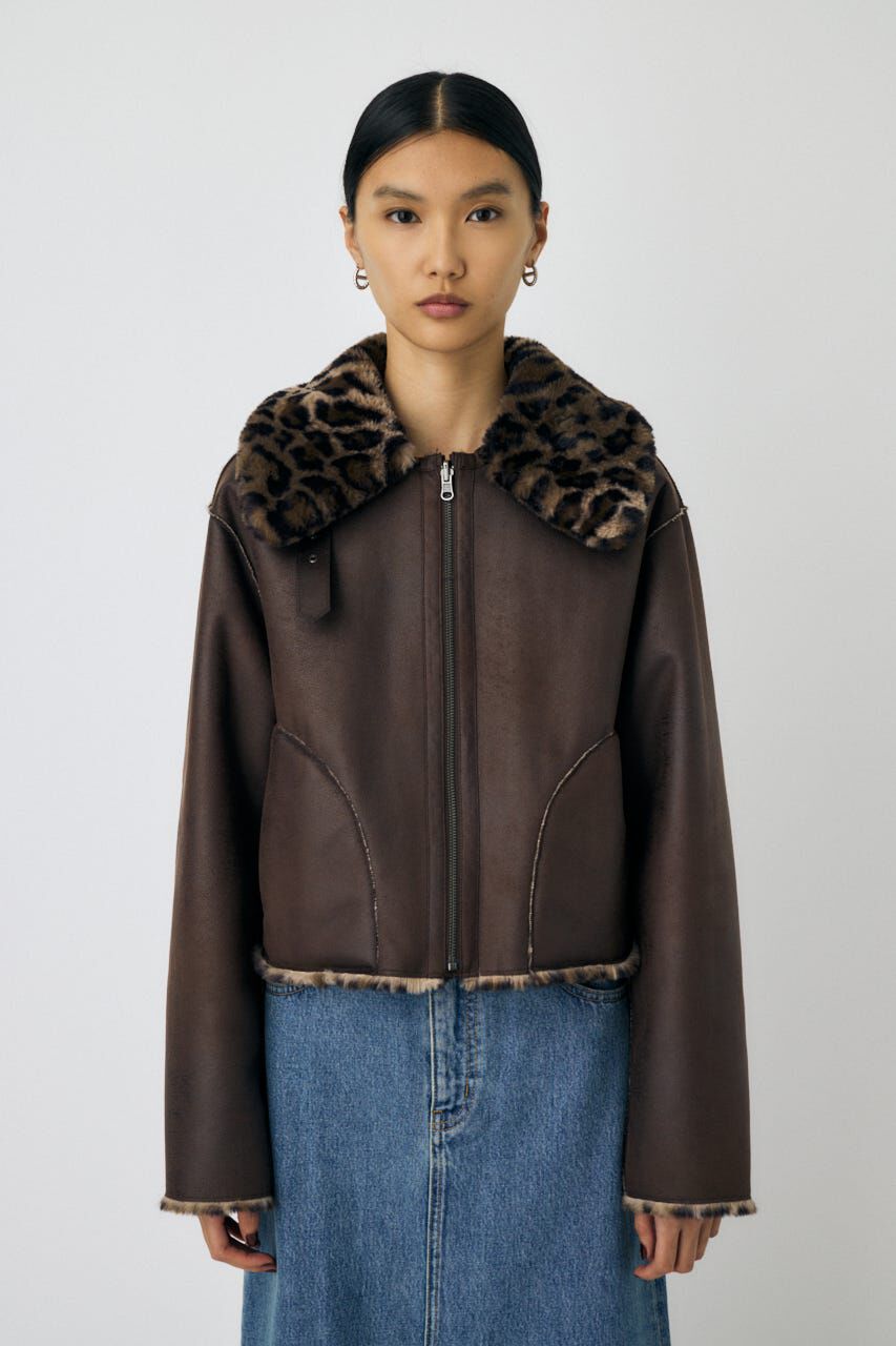 MOUSSY「REVER FAUX ファーコート」|ブルゾン・スタジャン|