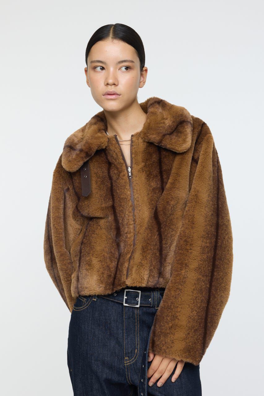 MOUSSY「REVER FAUX ファーコート」|ブルゾン・スタジャン|