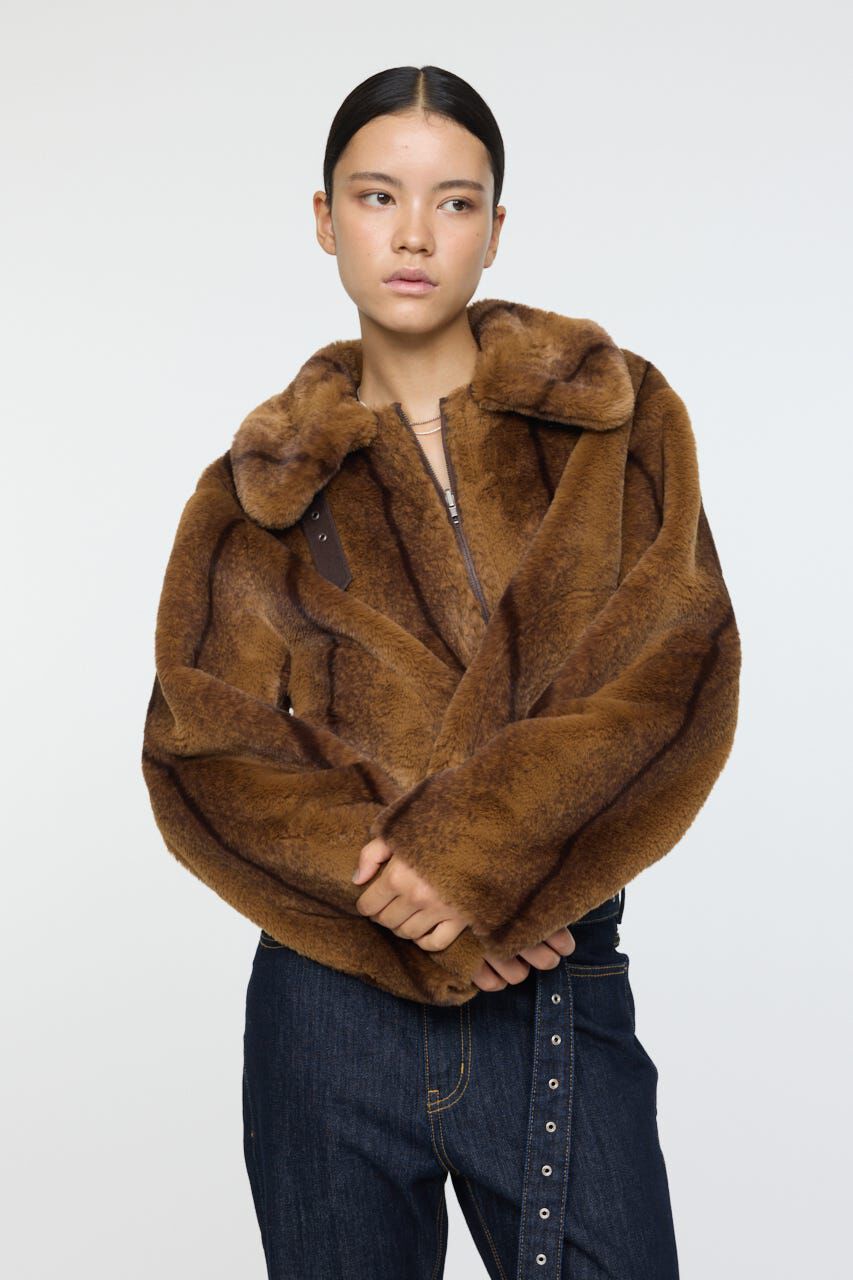 MOUSSY「REVER FAUX ファーコート」|ブルゾン・スタジャン|