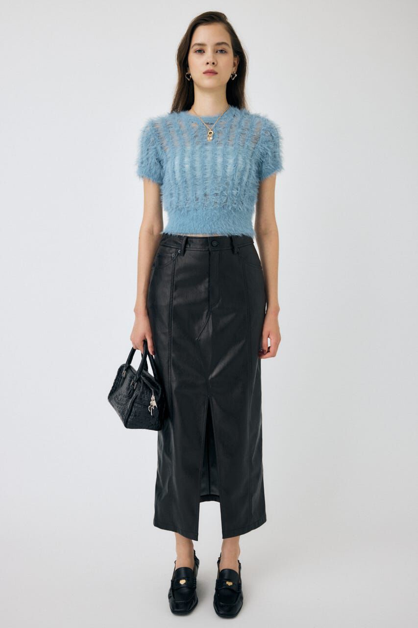 MOUSSY「SHEER SHAGGY ニット」|ニット・セーター|