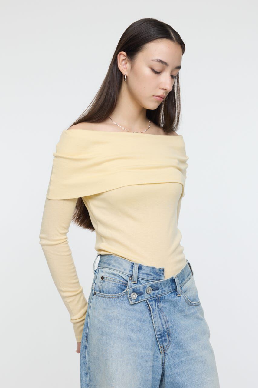 MOUSSY「OFF SHOULDER カットトップス」|その他|