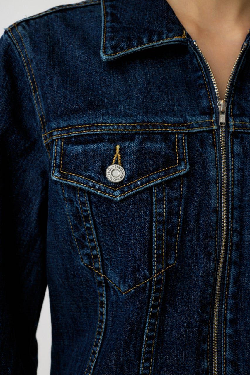MOUSSY「ZIP UP DENIM ミニドレス」|ワンピース|