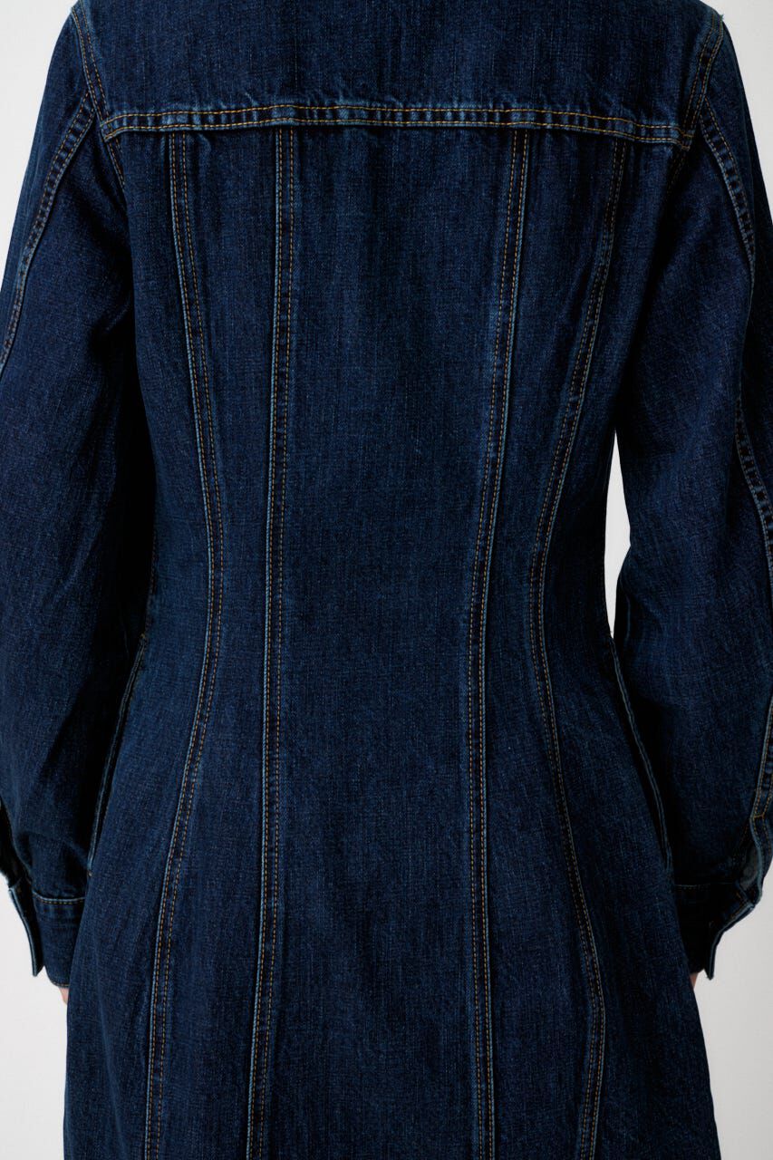 MOUSSY「ZIP UP DENIM ミニドレス」|ワンピース|