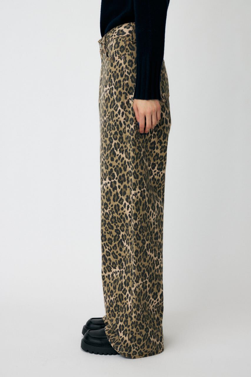 MOUSSY「LEO PRNTED WIDE ストレート」|デニム|