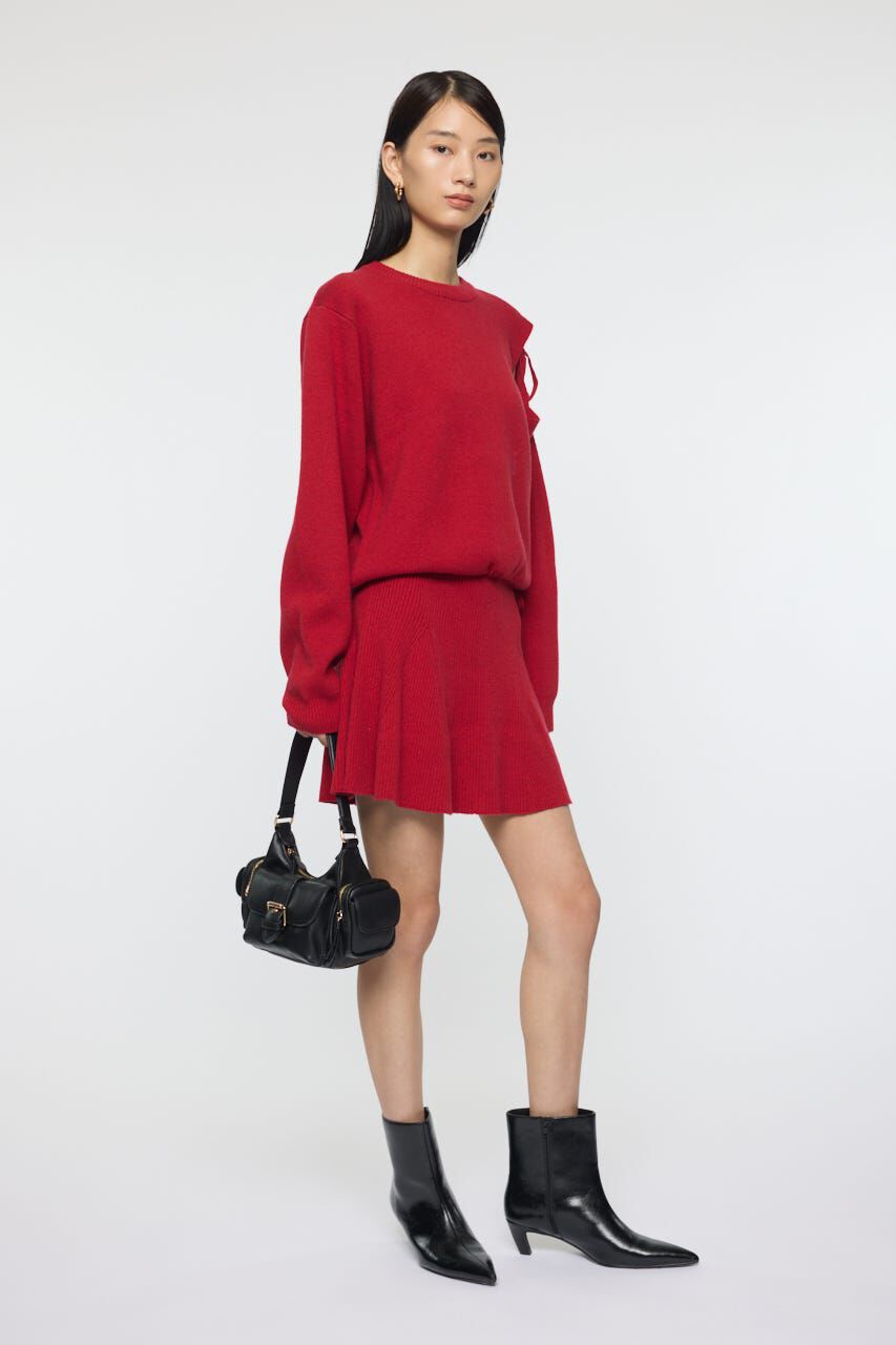 MOUSSY「TIED RIBBON セーター & ミニスカート」|ワンピース|