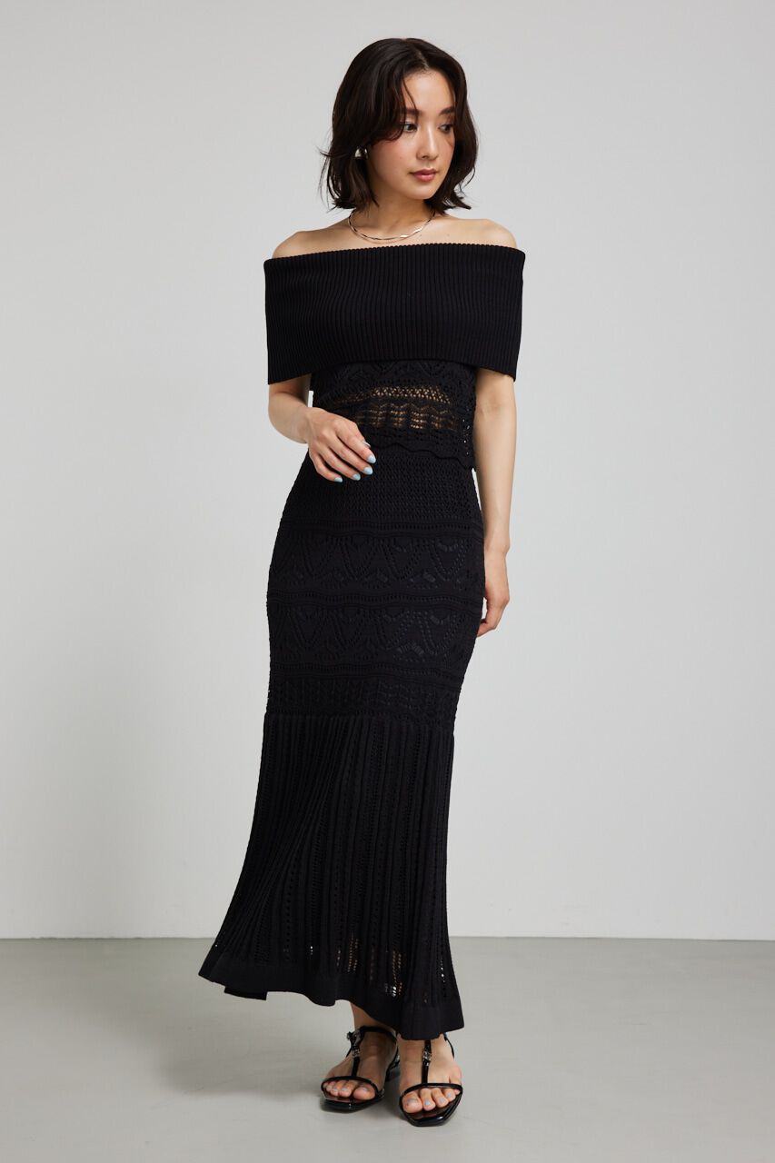 rienda「クロシェマーメイドニットスカート」|スカート|