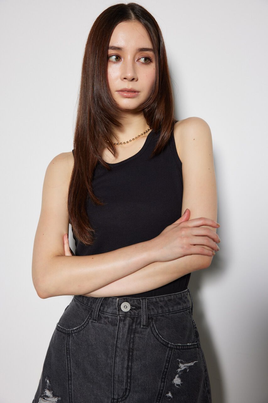 rienda「アメスリタンクカットトップス」|タンクトップ|