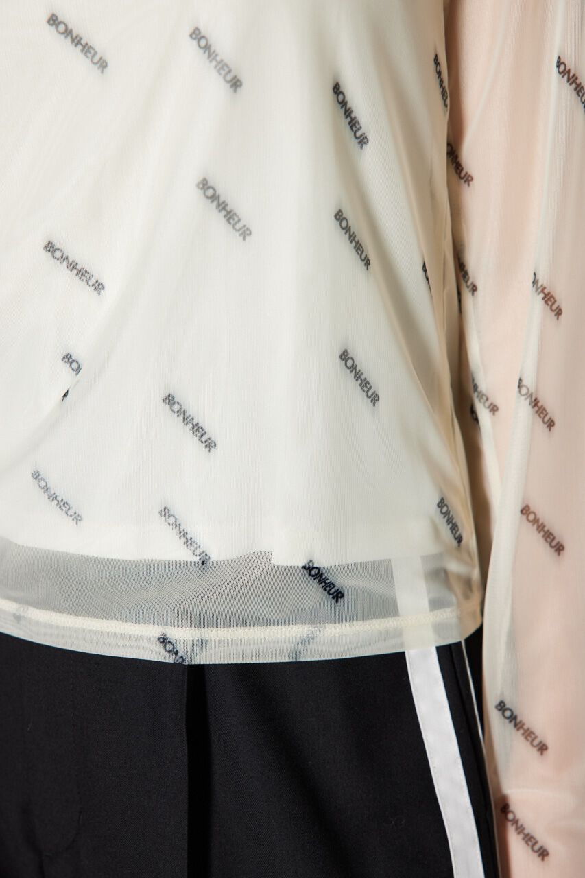 rienda「スラッシュロゴシアートップス」|Tシャツ・カットソー|