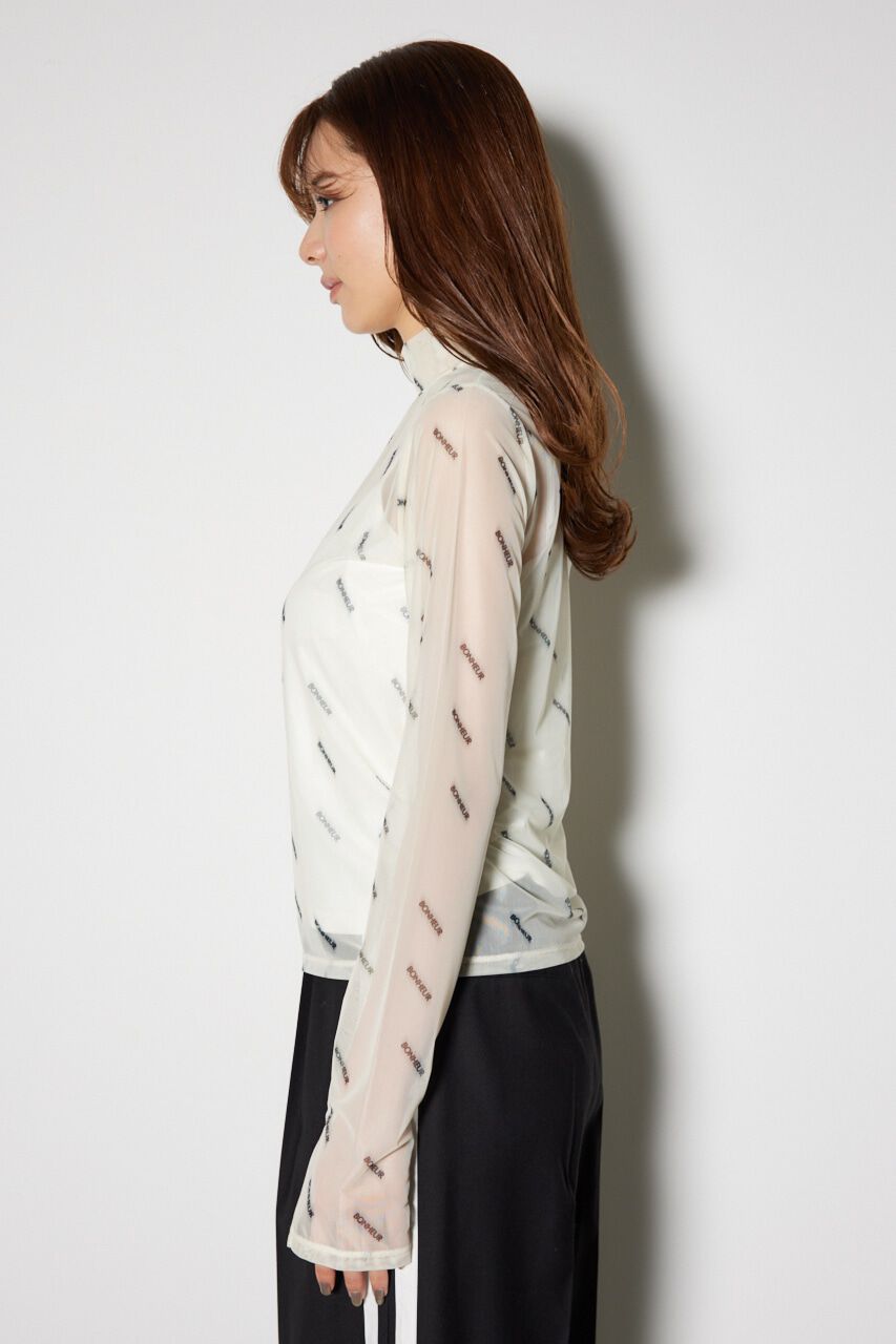 rienda「スラッシュロゴシアートップス」|Tシャツ・カットソー|