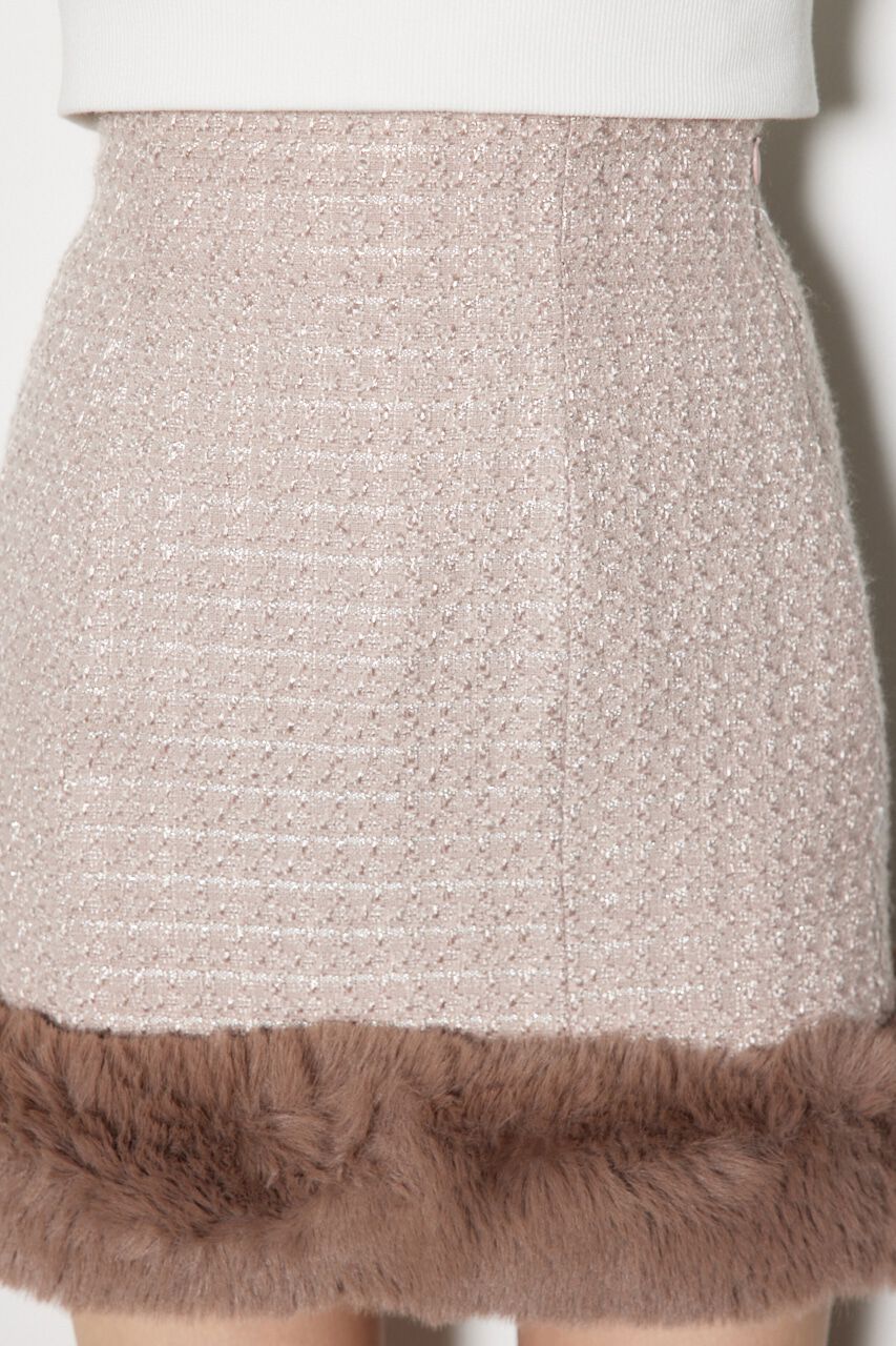 rienda「ツイードフェイクファースコートショートパンツ」|その他|