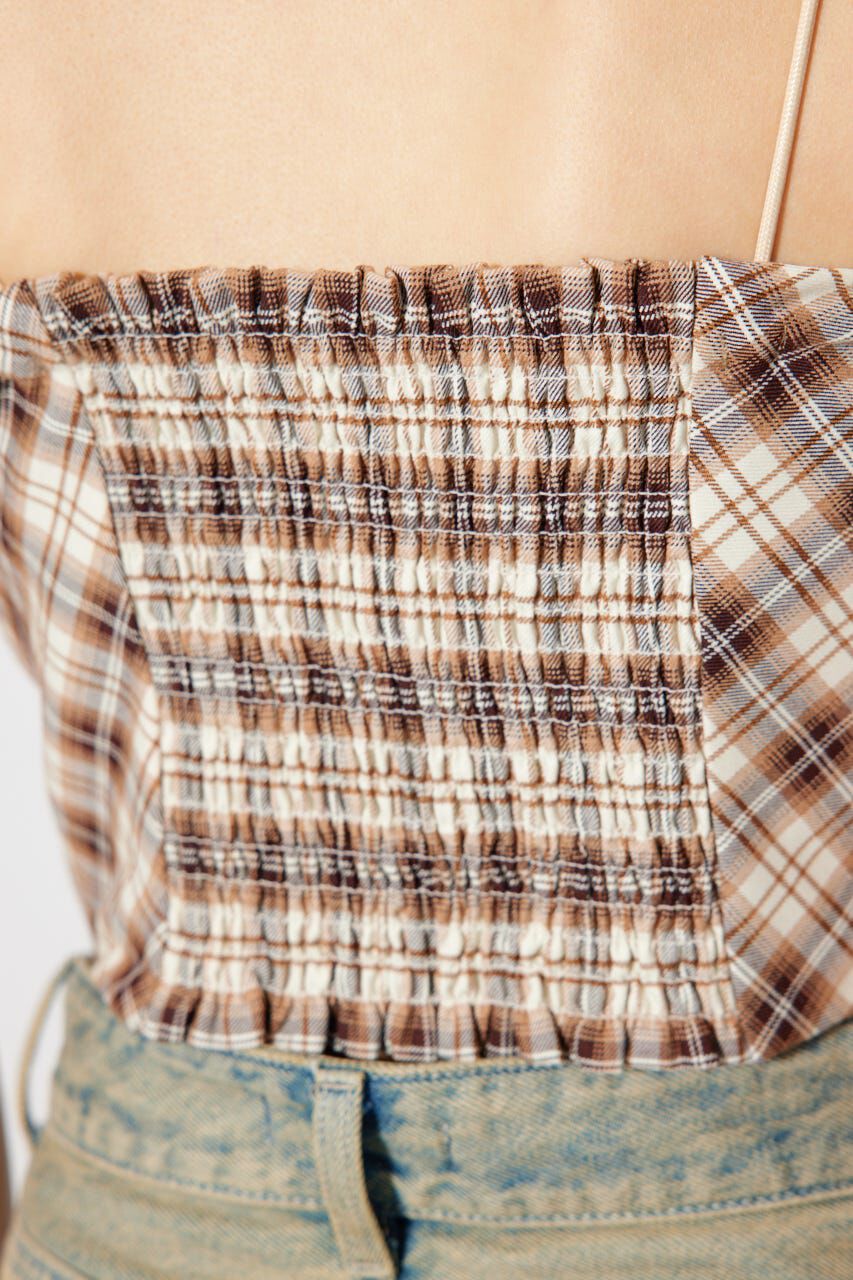 rienda「チェックビスチェ」|キャミソール|