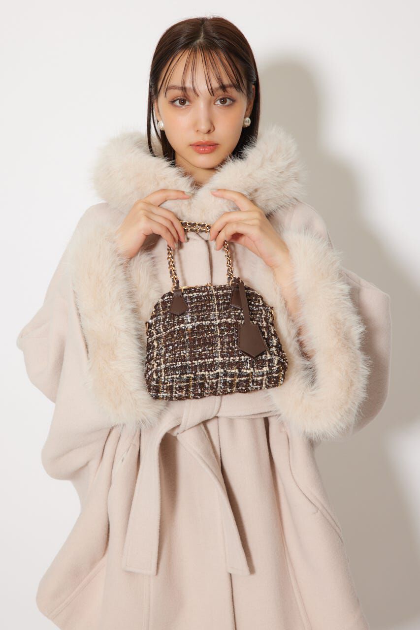 rienda「ツイードキルティングショルダーバッグ」|その他|BRN