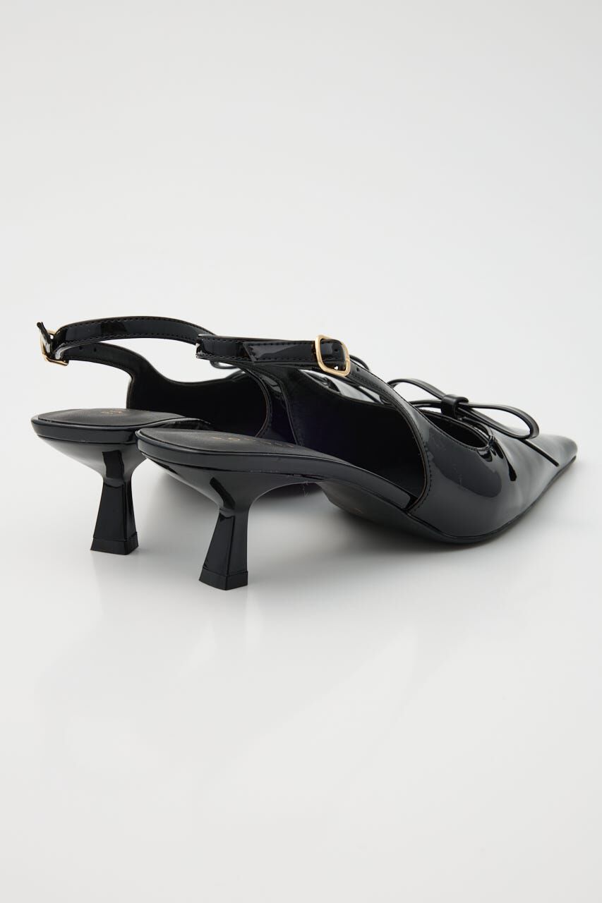 rienda「リボンエナメルミュール」|サンダル|