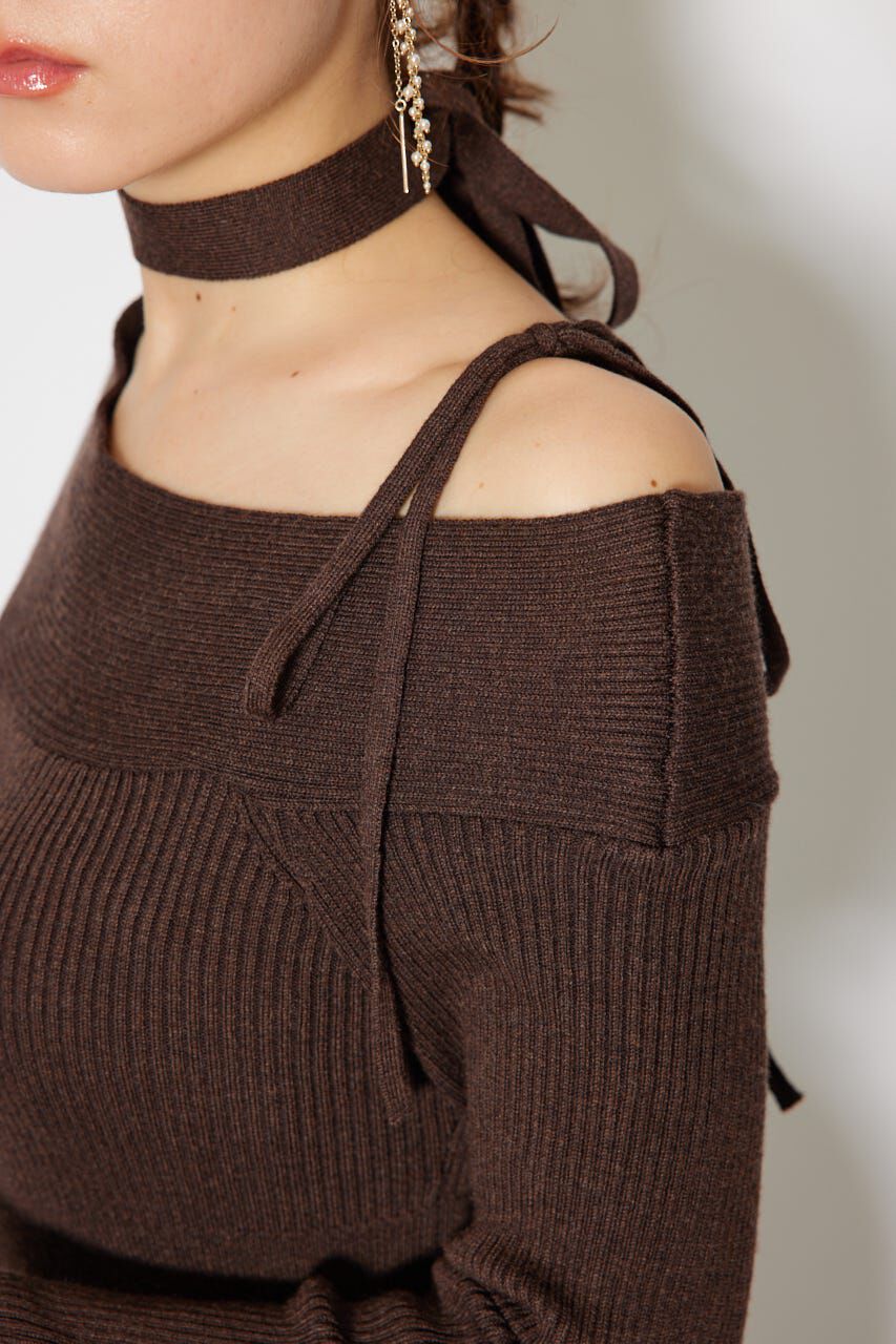 rienda「many wayワンショルニットワンピース」|ワンピース|