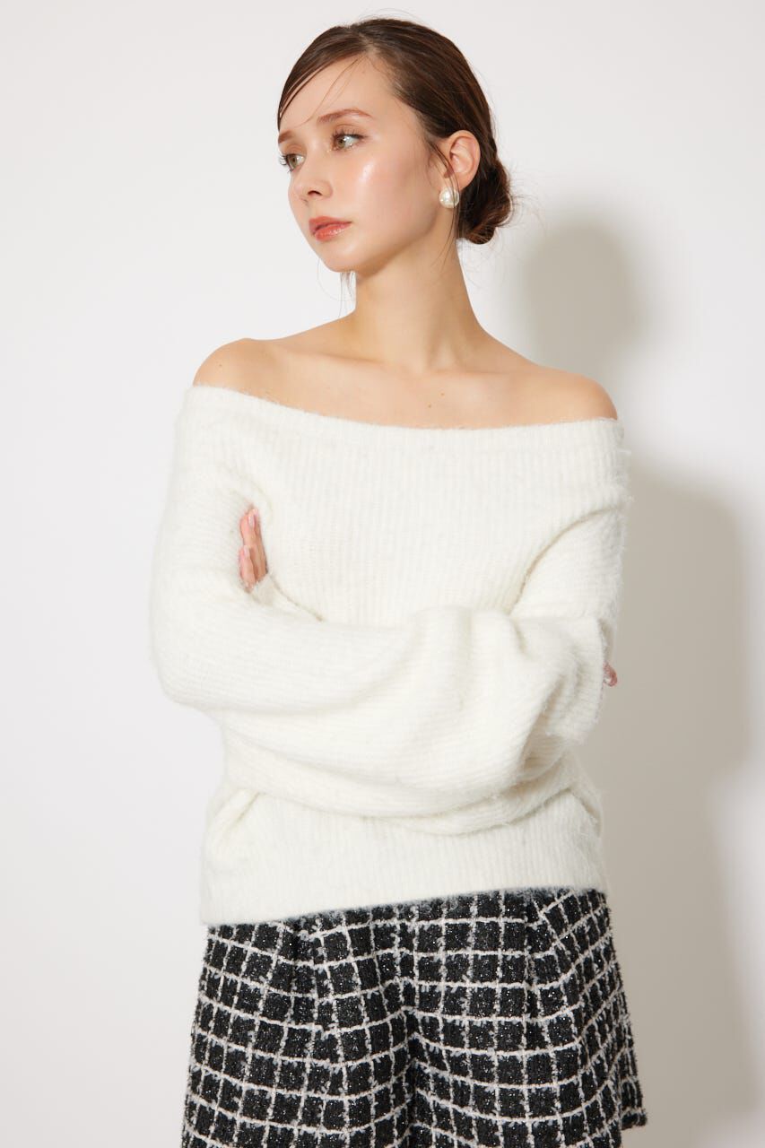 rienda「オフショルニットトップス」|ニット・セーター|