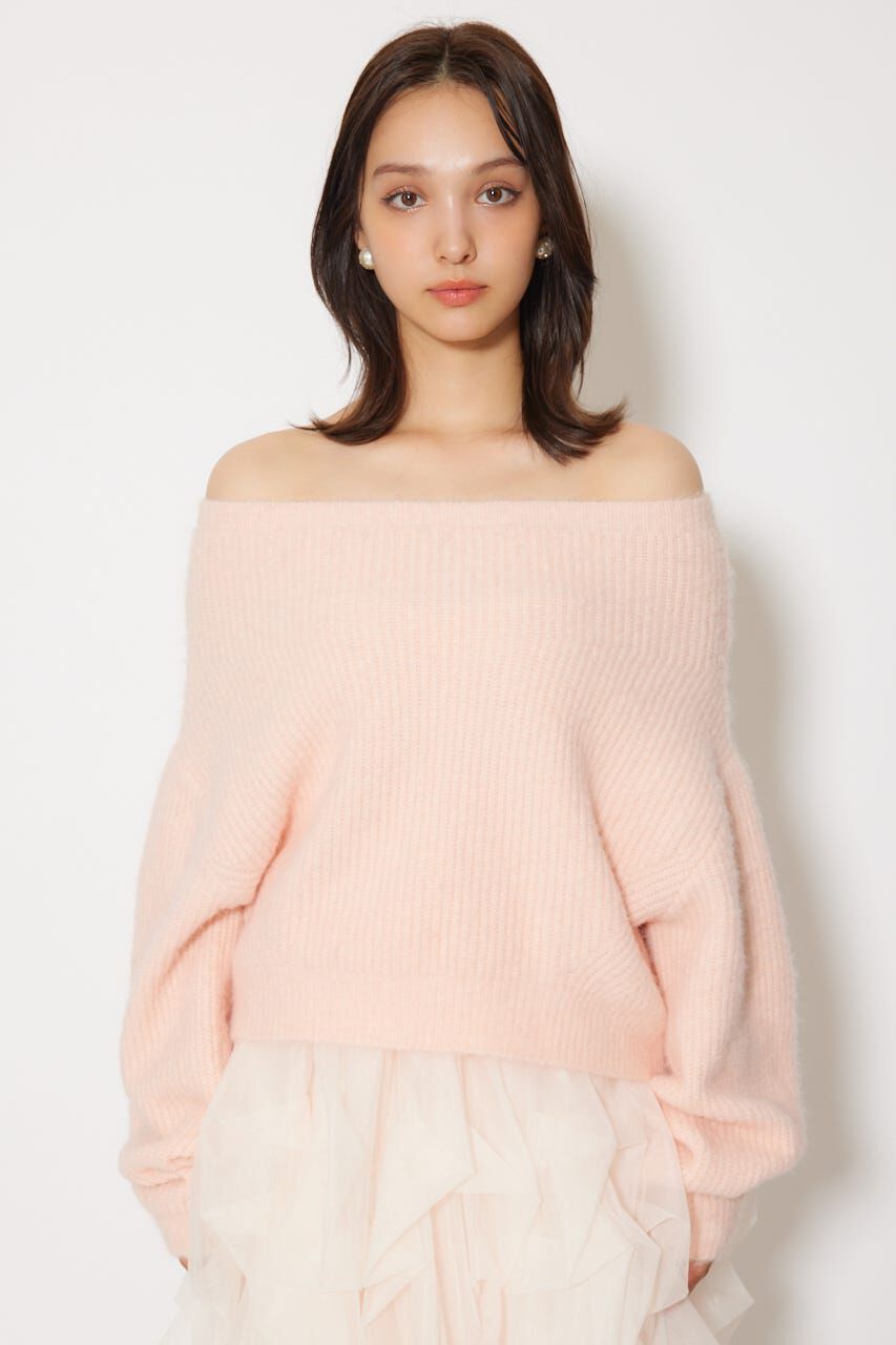 rienda「オフショルニットトップス」|ニット・セーター|