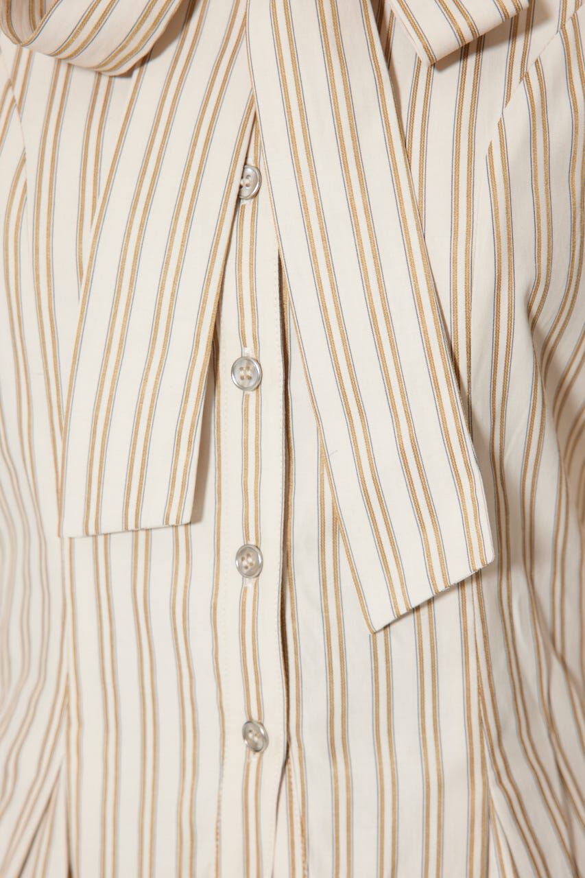 rienda「ウエストシェイプボウタイシャツ」|シャツ・ブラウス|