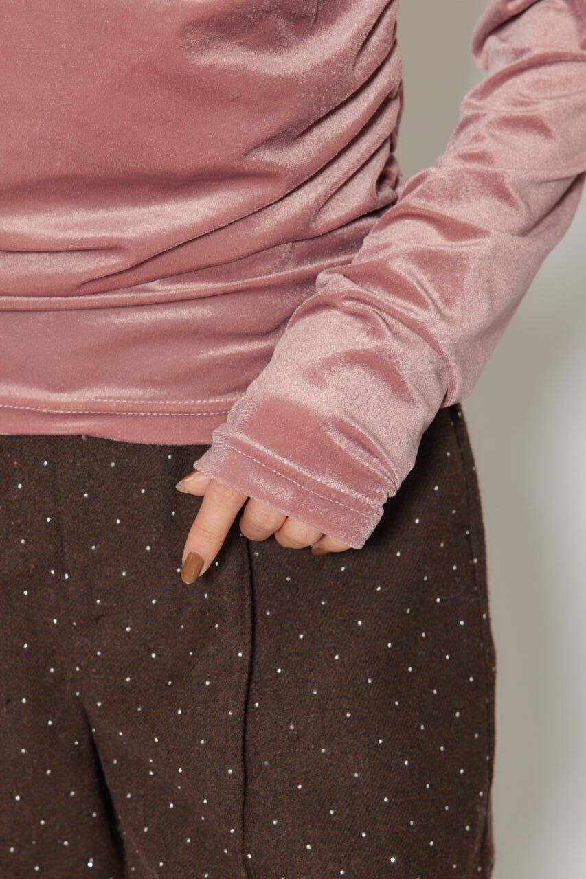 rienda「ソフティーカットオフショルトップス」|Tシャツ・カットソー|