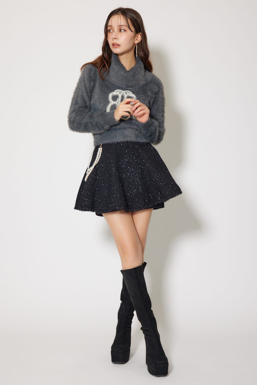 rienda「ツイードフレアスコートショートパンツ」|その他|