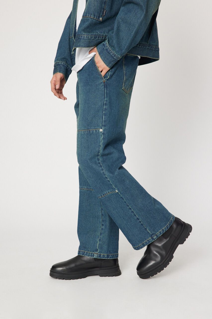 RODEO CROWNS「WORK DOUBLE KNEE パンツ」|デニム|