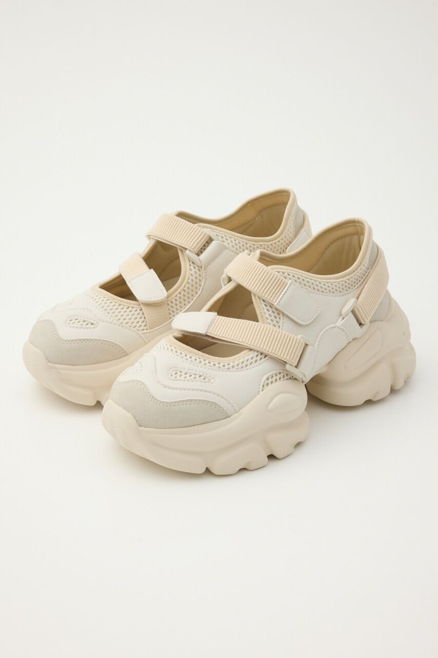 RODEO CROWNS「プラットフォーム ベルト スニーカー」|スニーカー|O/WHT1