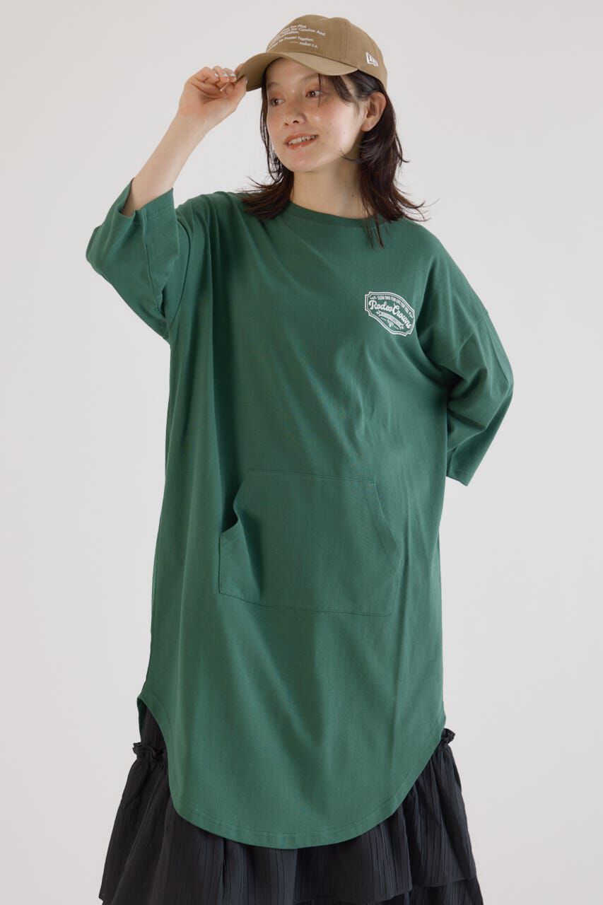 RODEO CROWNS「コール＆デニムパッチワンピース」|ワンピース|