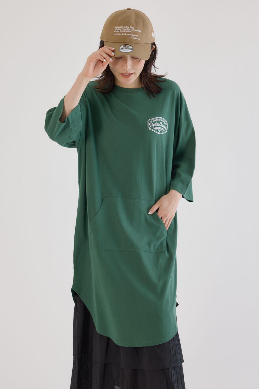 RODEO CROWNS「コール＆デニムパッチワンピース」|ワンピース|