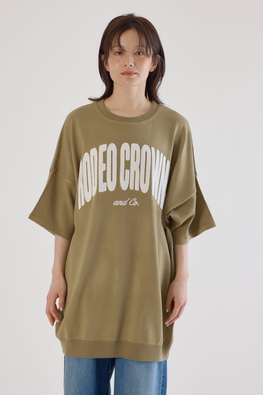 RODEO CROWNS「CURVE LOGOコンビニットワンピース」|ワンピース|