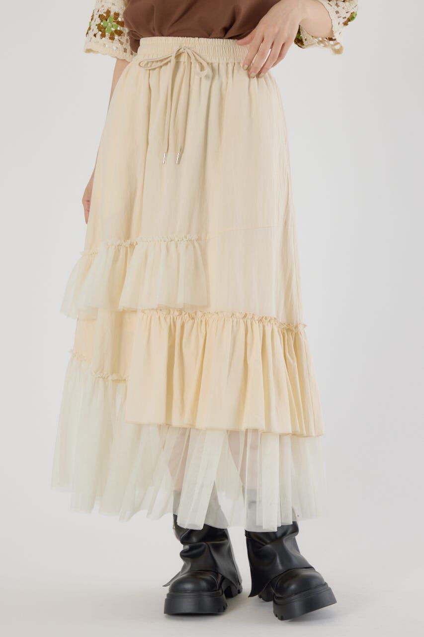 RODEO CROWNS「ランダムティアードスカート」|スカート|IVOY3