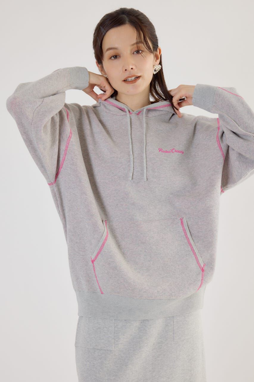 RODEO CROWNS「スウェットライクジャガードロゴフーディー」|パーカー|