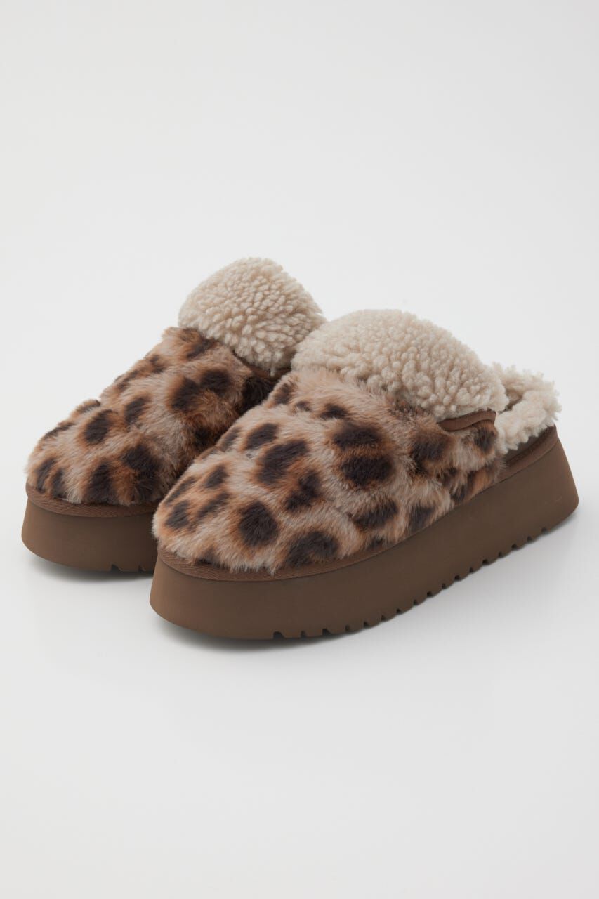 RODEO CROWNS「スリッポンボアシューズ」|スリッポン|柄BRN5